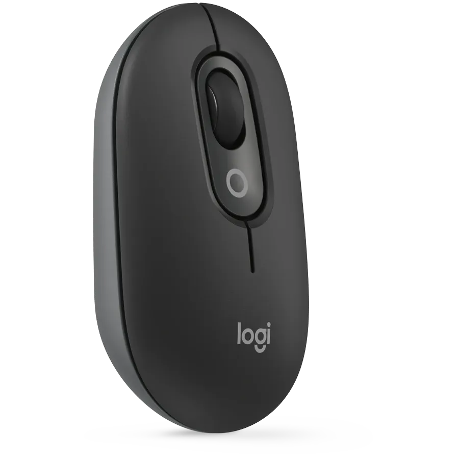 Мишка Logitech POP with emoji, GRAPHITE, BT