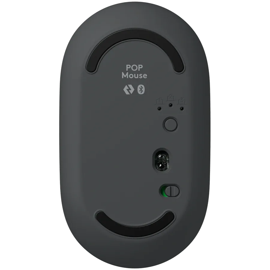 Мишка Logitech POP with emoji, GRAPHITE, BT