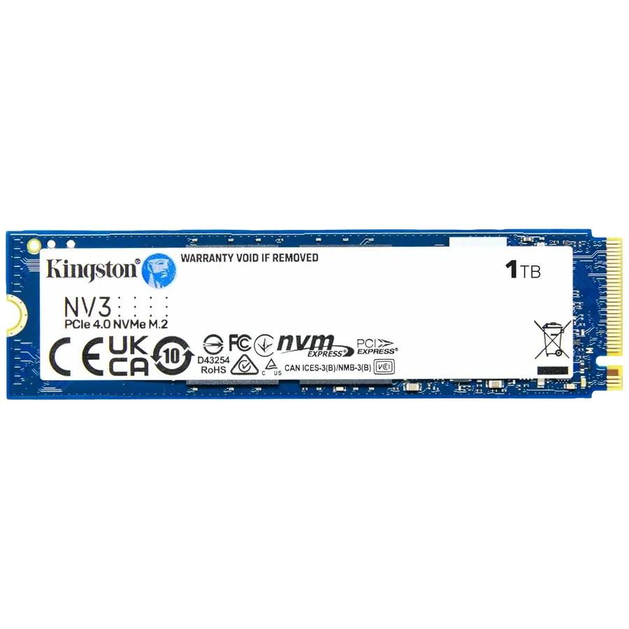 SSD диск Kingston 1TB NV3 SSD M.2 2280 PCIe 4.0 NVMe