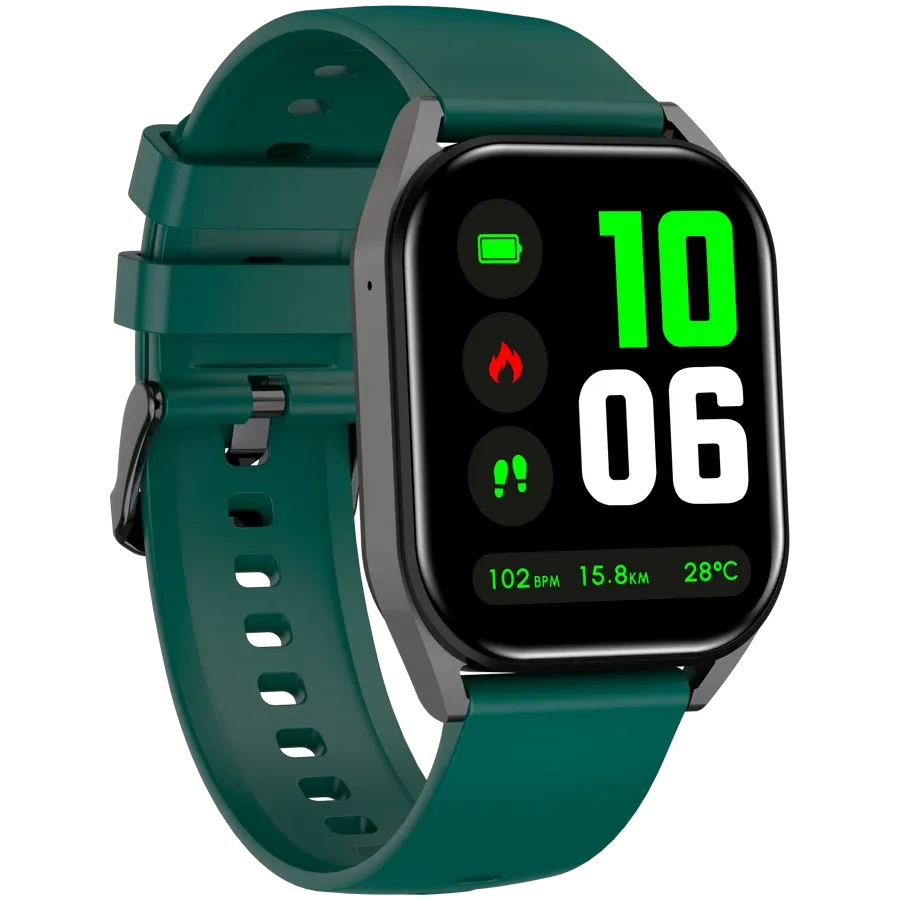 Смарт часовник Canyon Chatter SW-58 BT-CALL Black, зелен