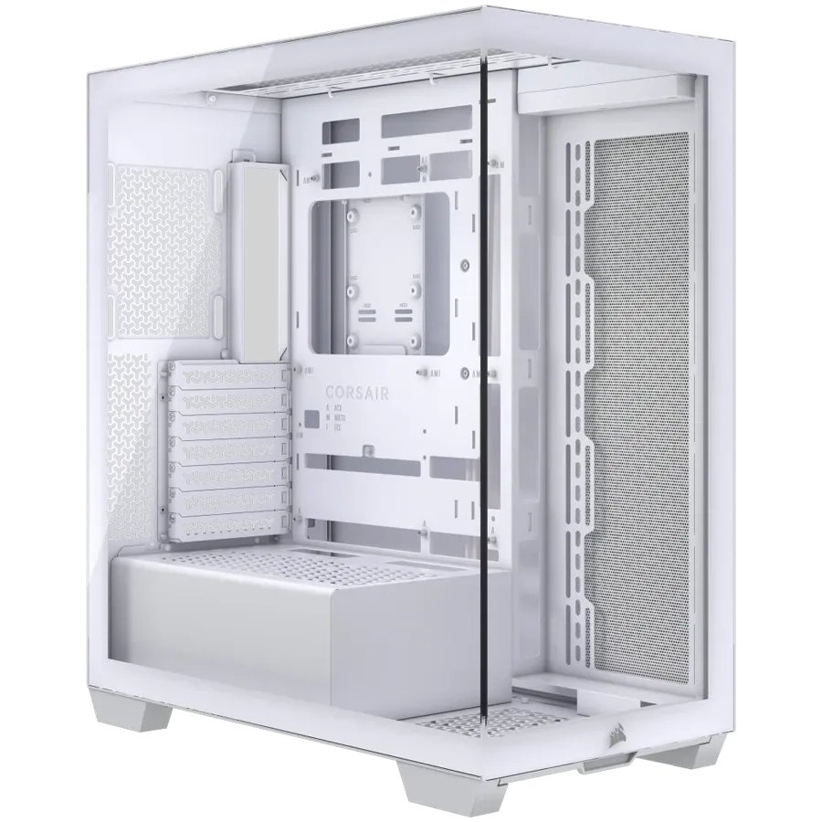 Компютърна кутия Corsair 3500X Tempered Glass Mid-Tower, бяла