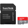 Карта памет SanDisk Ultra microSDXC 256GB + SD Adapter 150MB/s A1 Class 10 UHS-I