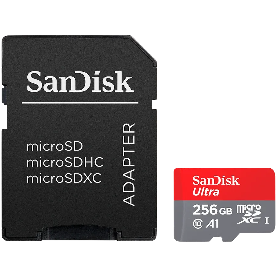 Карта памет SanDisk Ultra microSDXC 256GB + SD Adapter 150MB/s A1 Class 10 UHS-I