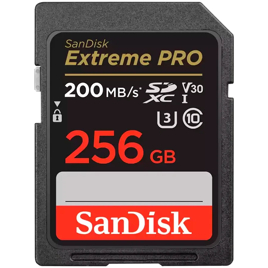 Карта памет SanDisk Extreme PRO 256GB SDXC Memory Card + 2 years RescuePRO