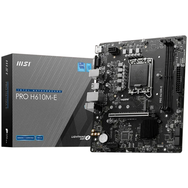 Дънна платка MSI PRO H610M-E, mATX