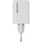 Зарядно устройство Canyon charger CU45CC GaN 45W 2xPD EU, бяло
