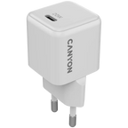 Зарядно устройство Canyon charger CU20C GaN 20W 1xPD EU, бяло