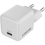 Зарядно устройство Canyon charger CU20C GaN 20W 1xPD EU, бяло