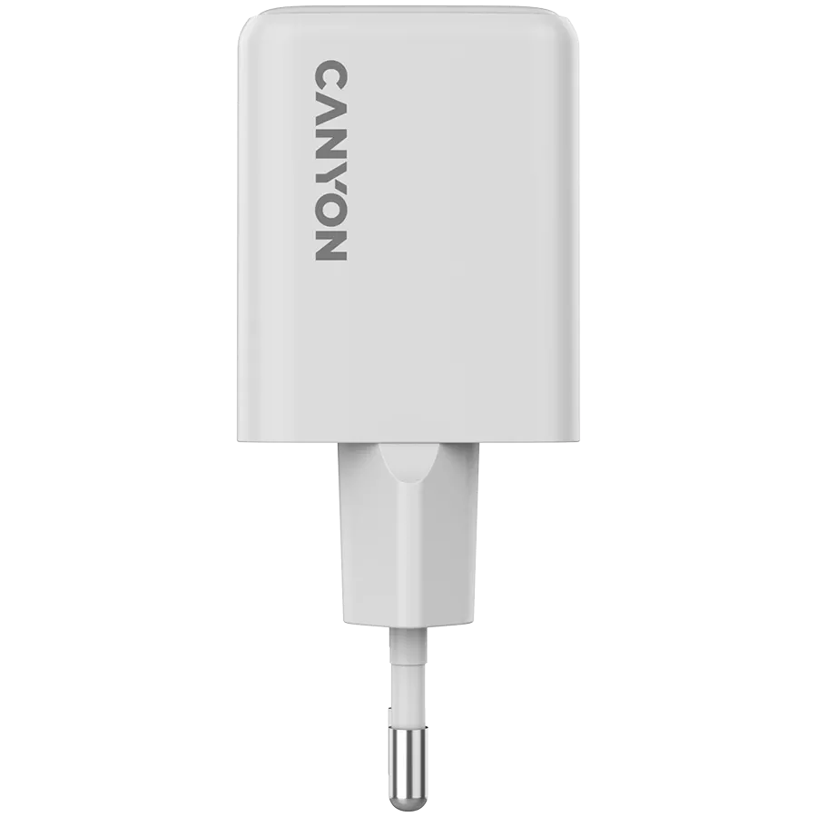 Зарядно устройство Canyon charger CU35CC GaN 35W 2xPD EU, бяло