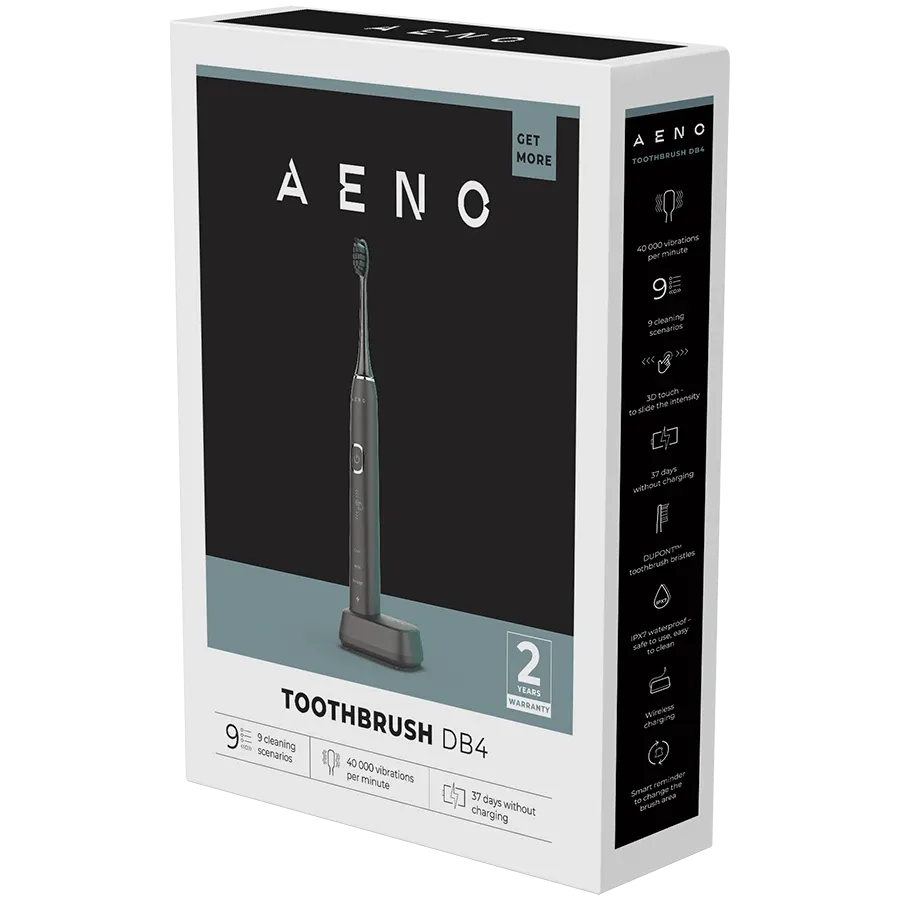 Електрическа четка за зъби AENO Sonic Electric Toothbrush, DB4: Black, 9