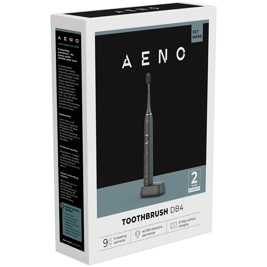 Електрическа четка за зъби AENO Sonic Electric Toothbrush, DB4: Black, 9