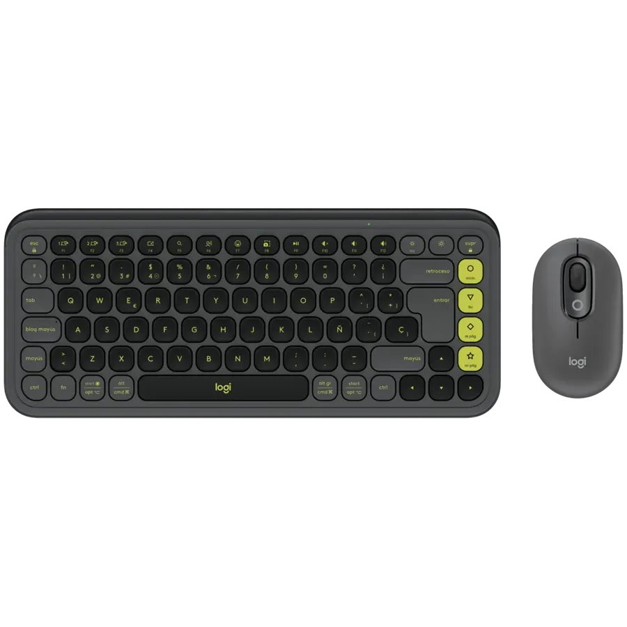 Клавиатура Logitech POP ICON COMBO, GRAPHITE, US INT'L, BT, INTNL-973