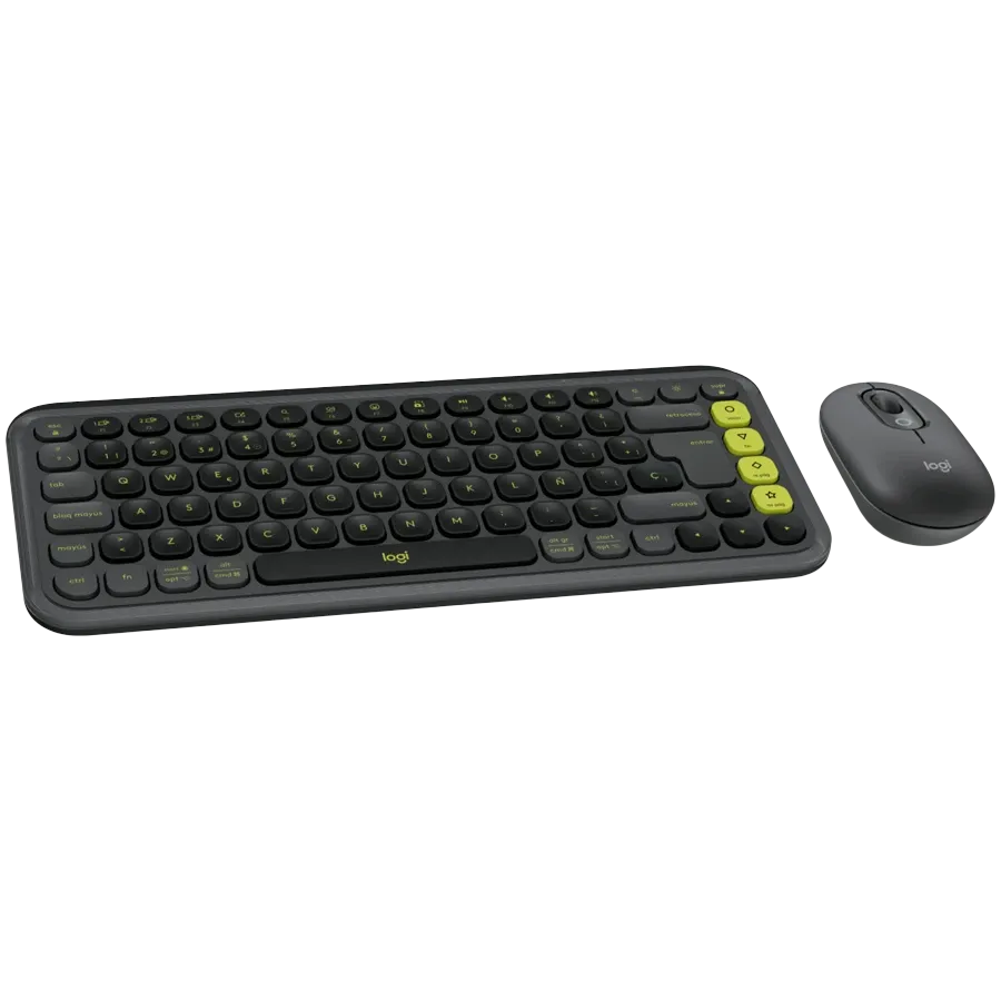 Клавиатура Logitech POP ICON COMBO, GRAPHITE, US INT'L, BT, INTNL-973