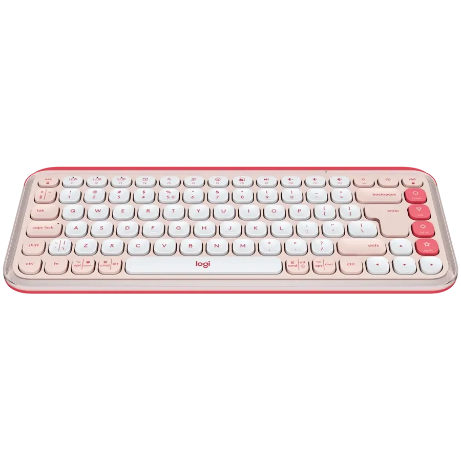 Клавиатура Logitech POP ICON KEYS, ROSE, US INT'L, BT, INTNL-973