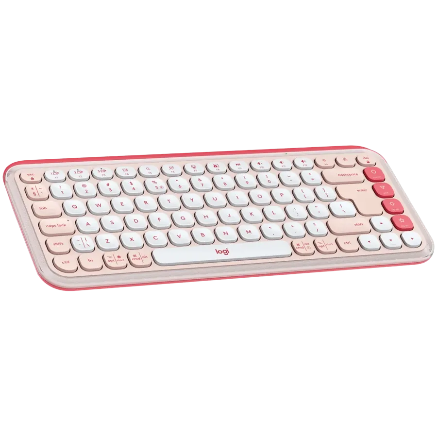 Клавиатура Logitech POP ICON KEYS, ROSE, US INT'L, BT, INTNL-973