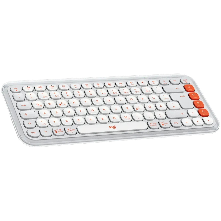 Клавиатура Logitech POP ICON COMBO, OFF WHITE, US INT'L, BT, INTNL-973