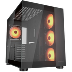 Компютърна кутия Cougar FV150 RGB PC Case, Mid tower, черна