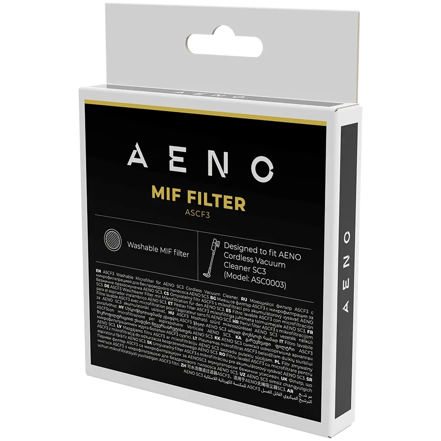 Аксесоар за прахосмукачка AENO Washable MIF filter за stick SC3