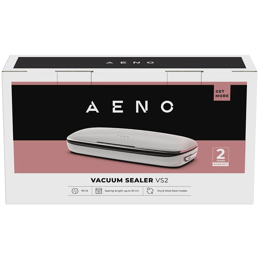 Уред за вакуумиране AENO VS2 Vacuum Sealer, 120W, 75kPa, 3 Modes, бял