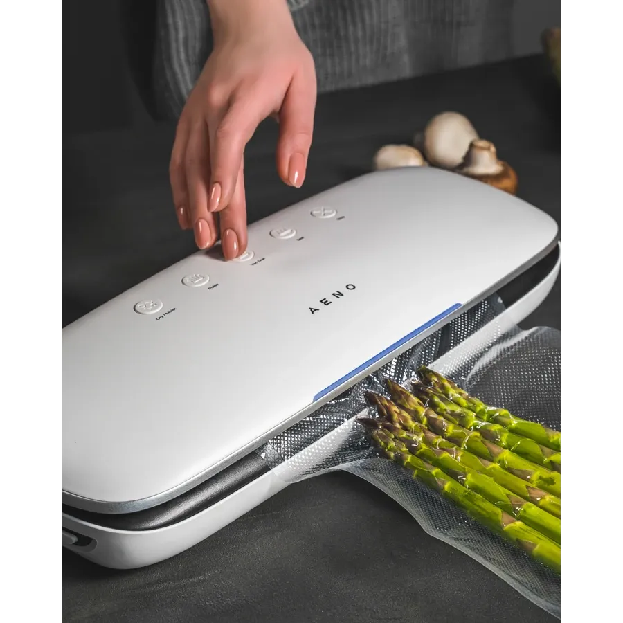 Уред за вакуумиране AENO VS2 Vacuum Sealer, 120W, 75kPa, 3 Modes, бял