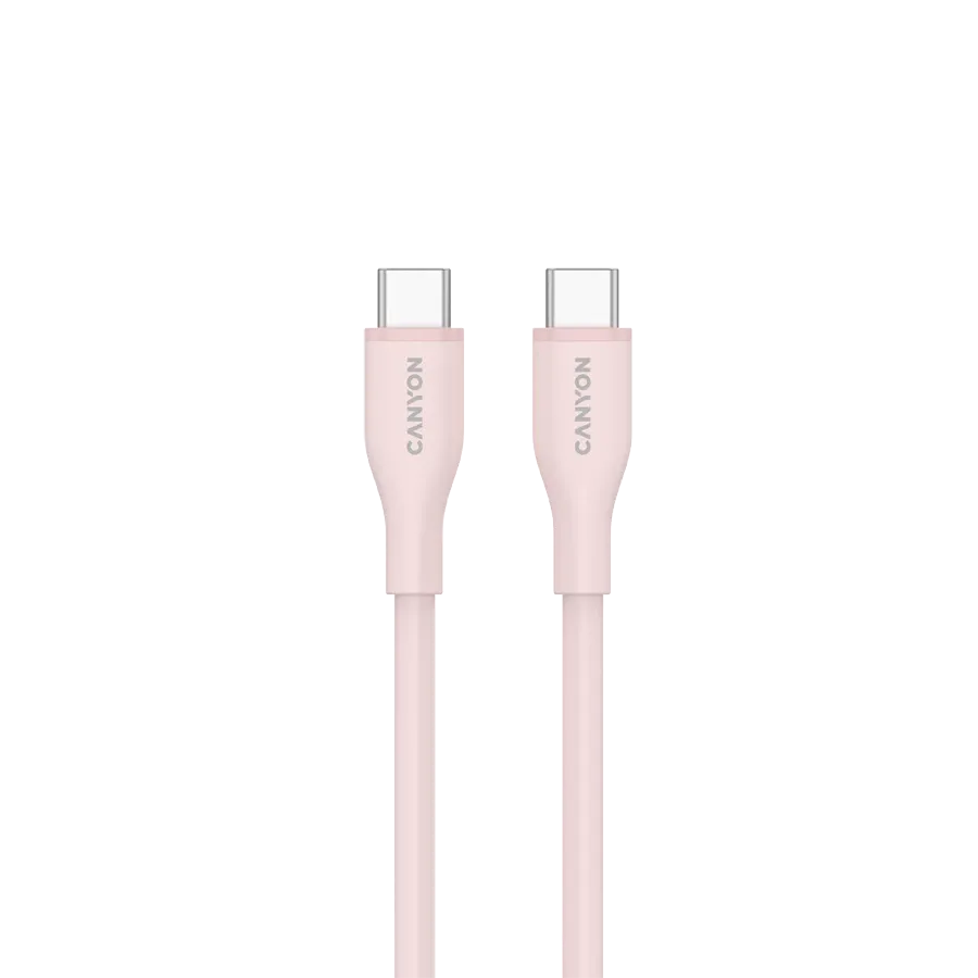 Кабел Canyon cable CC60SC10 C-C 60W 1m Silicon Pink Sand