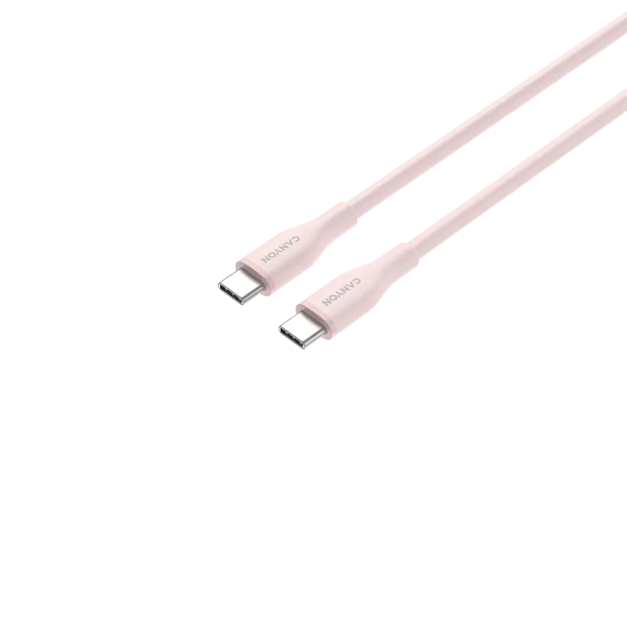 Кабел Canyon cable CC60SC10 C-C 60W 1m Silicon Pink Sand