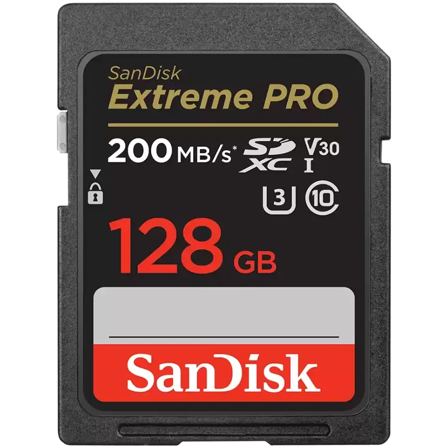 Карта памет SanDisk Extreme PRO 128GB SDXC Memory Card + 2 years RescuePRO