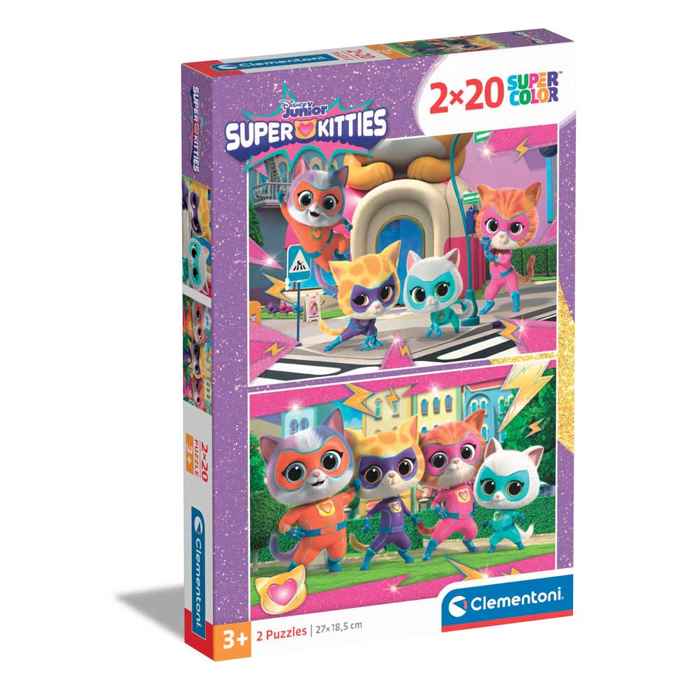 CLEMENTONI 2x20ч. Пъзел Super Kitties