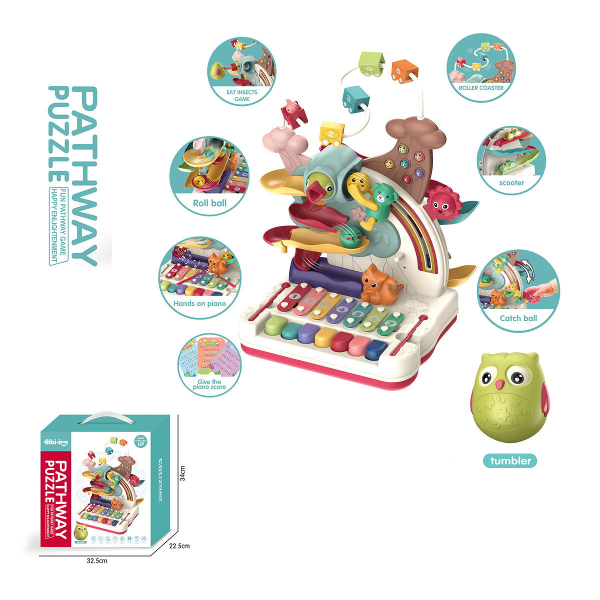 Chipolino Образователена игра пъзел Весели животни
