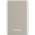 Външна батерия Canyon OnPower 505 slim Magnetic 5000 mAh PD20W, бежова