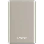 Външна батерия Canyon OnPower 505 slim Magnetic 5000 mAh PD20W, бежова