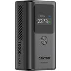 Външна батерия Canyon OnPower 130 TFT 10000 mAh PD30W Dark, сива