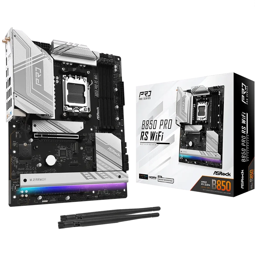 Дънна платка ASRock AMD AM5 B850/4DDR5/WIFI (B850 PRO RS WIFI)