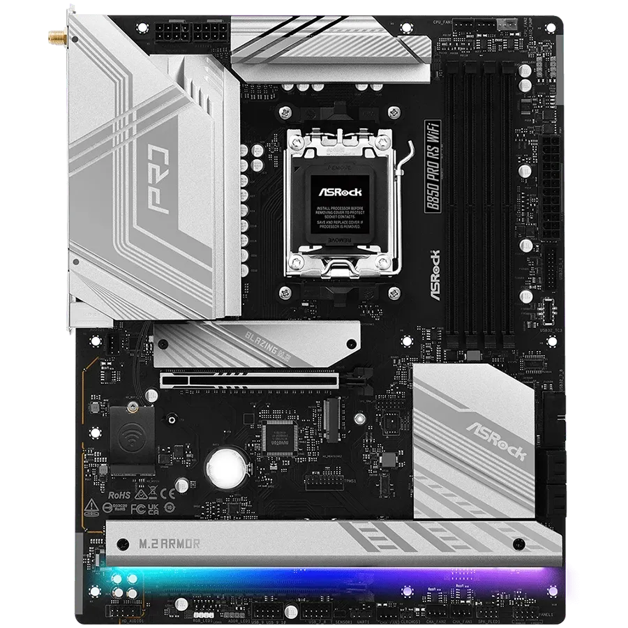 Дънна платка ASRock AMD AM5 B850/4DDR5/WIFI (B850 PRO RS WIFI)