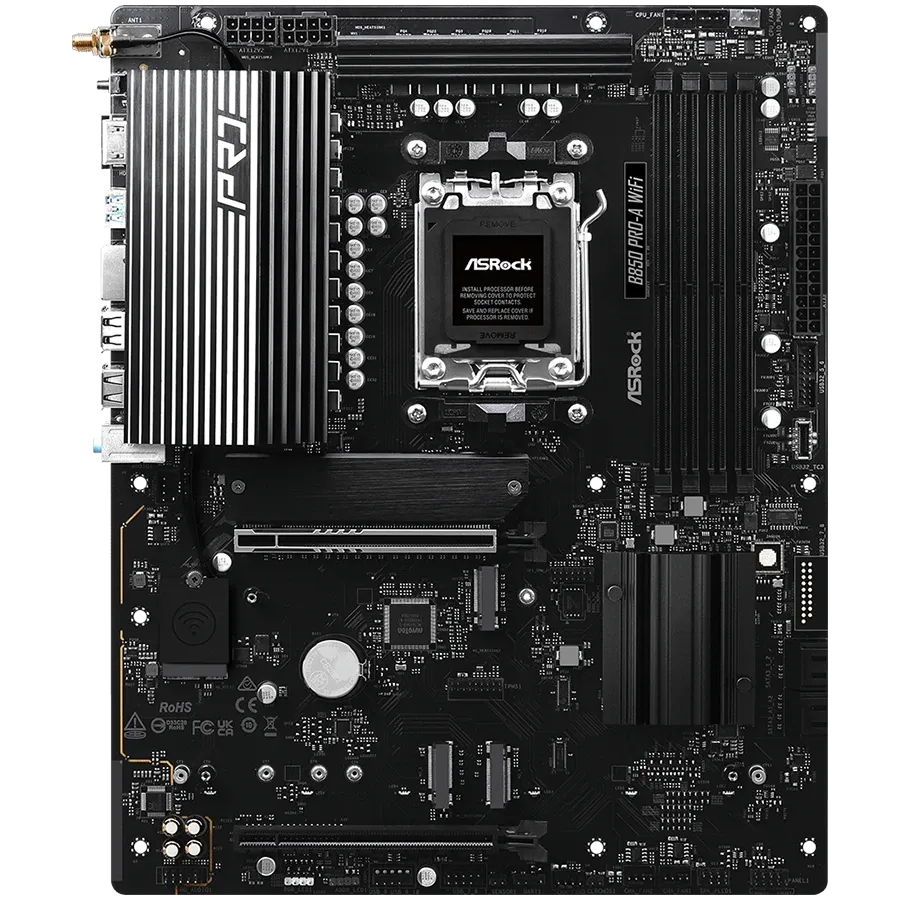 Дънна платка ASRock AMD AM5 B850/4DDR5/WIFI (B850_PRO-A_WIFI)