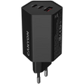 Зарядно устройство Canyon charger Hexagon 65 GaN 65W 2xPD 1xQC EU, черно