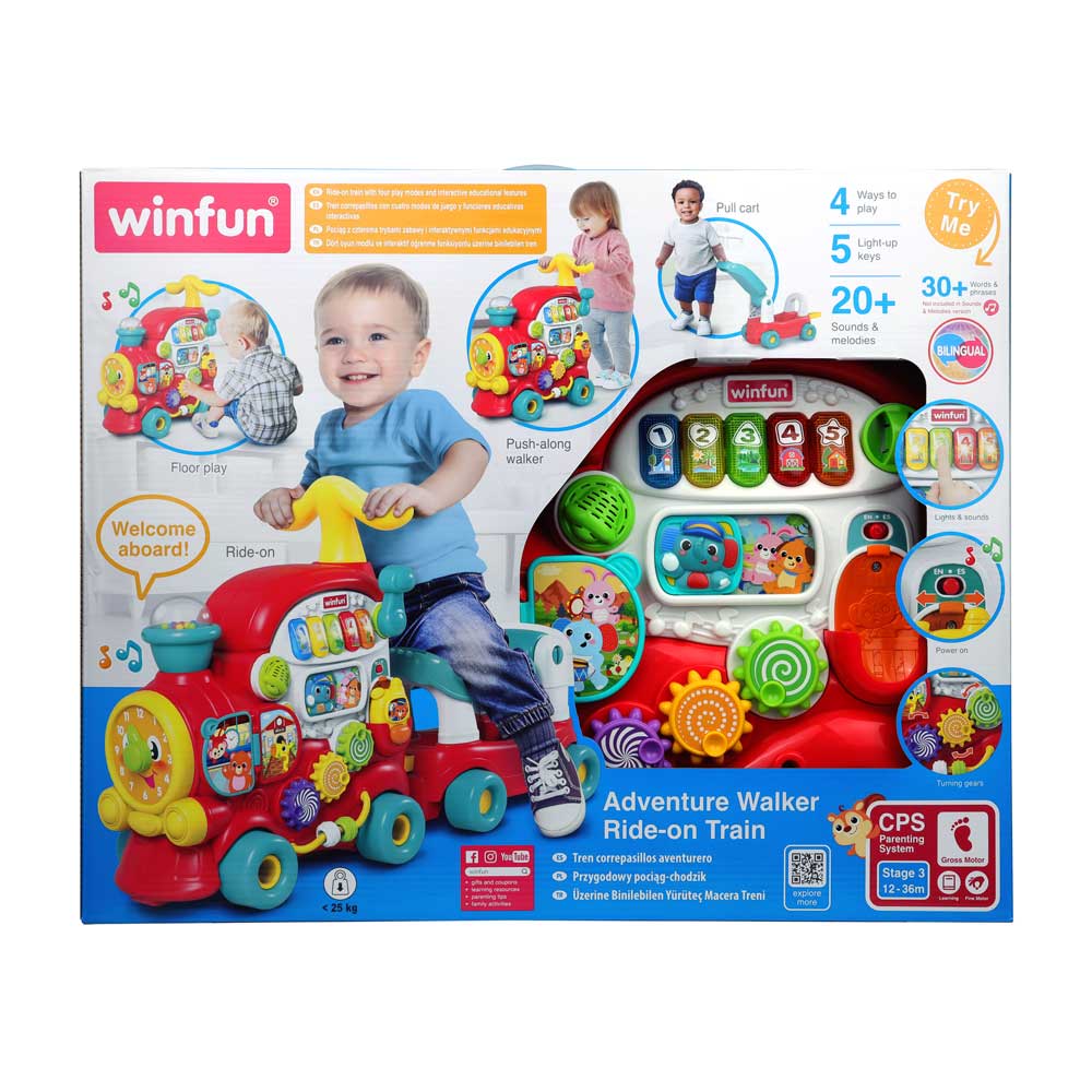WINFUN Влакче Проходилка Ride-On с Активности