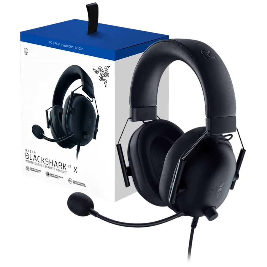 Геймърски слушалки Razer BlackShark V2 X за PlayStation