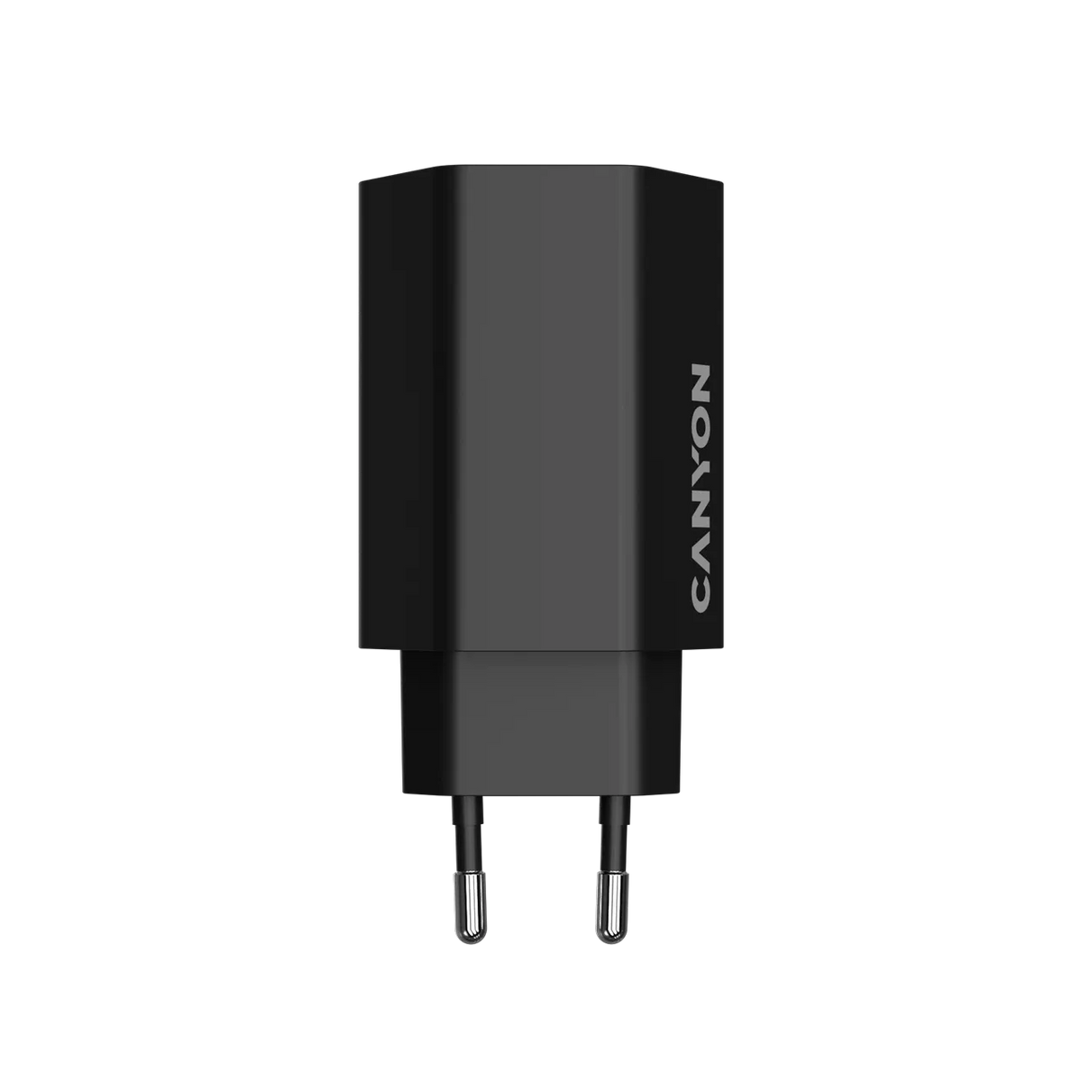 Зарядно устройство Canyon charger Hexagon 65 GaN 65W 2xPD 1xQC EU, черно