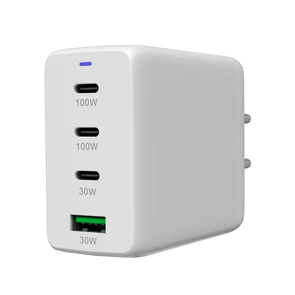 Зарядно устройство Canyon charger CU100ACC GaN 100W 3xPD 1xQC EU, бяло