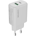 Зарядно устройство Canyon charger OnCharge 250 25W 1xPD 1xQC EU, бяло