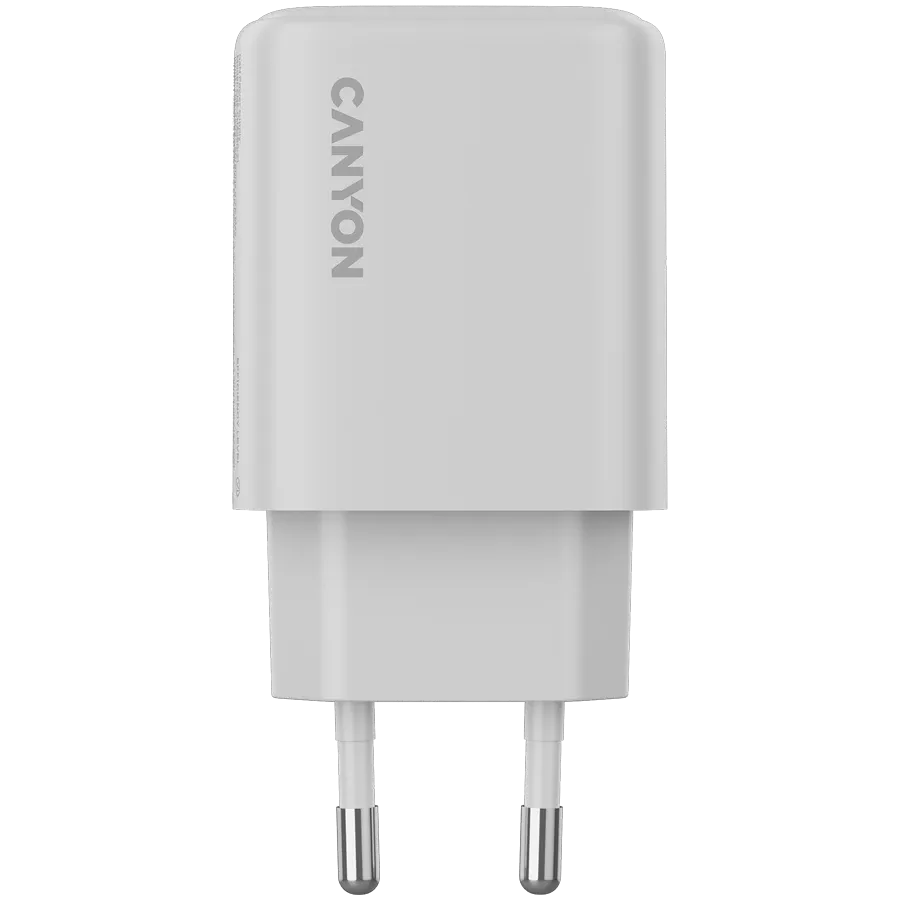 Зарядно устройство Canyon charger OnCharge 250 25W 1xPD 1xQC EU, бяло