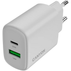 Зарядно устройство Canyon charger OnCharge 200 20W 1xPD 1xQC EU, бяло
