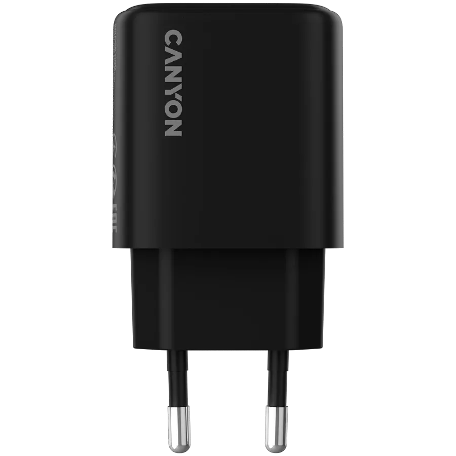 Зарядно устройство Canyon charger OnCharge 200 20W 1xPD EU, черно