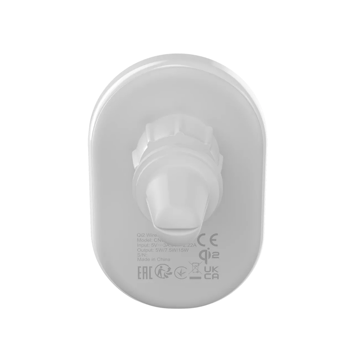 Зарядно за кола Canyon OnGrip 105 15W Qi2 Wireless, бяло