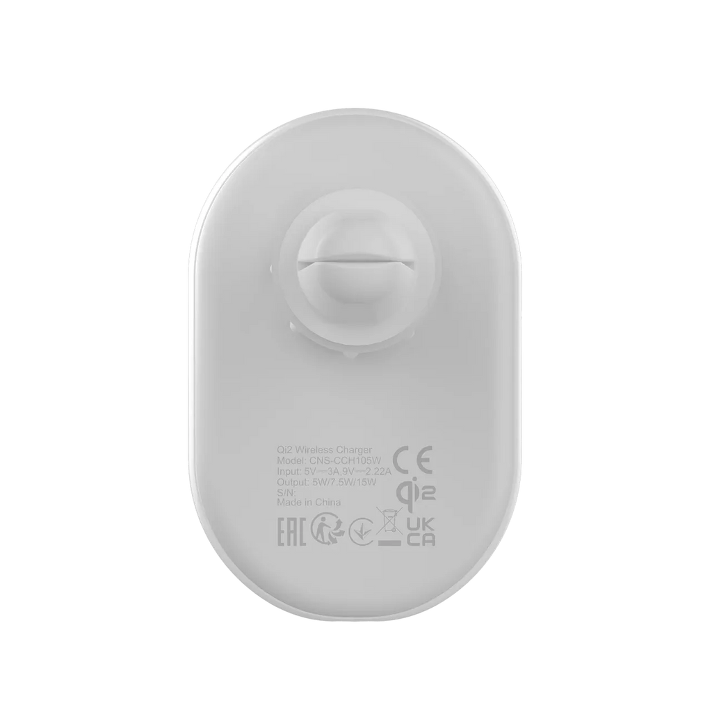 Зарядно за кола Canyon OnGrip 105 15W Qi2 Wireless, бяло
