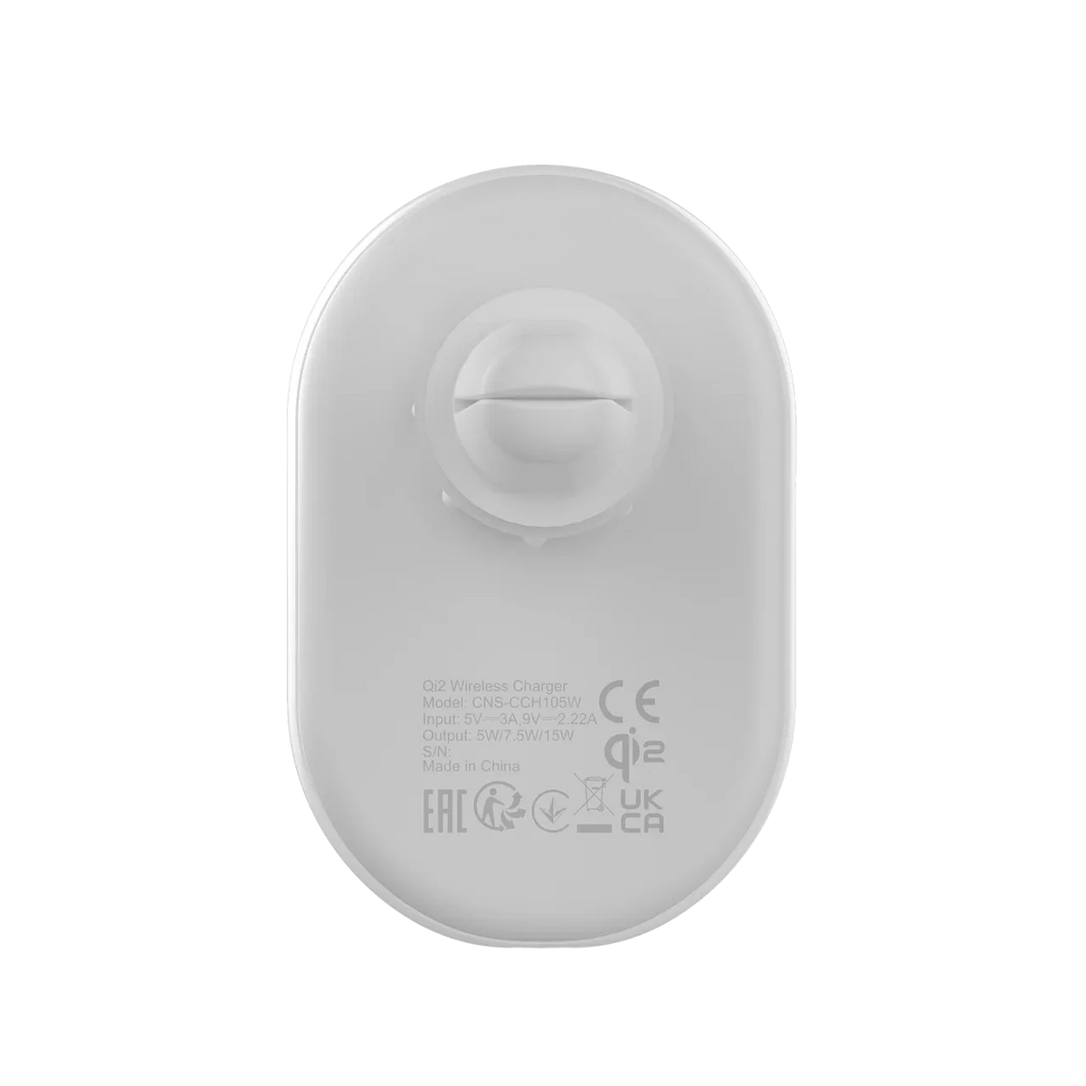 Зарядно за кола Canyon OnGrip 105 15W Qi2 Wireless, бяло