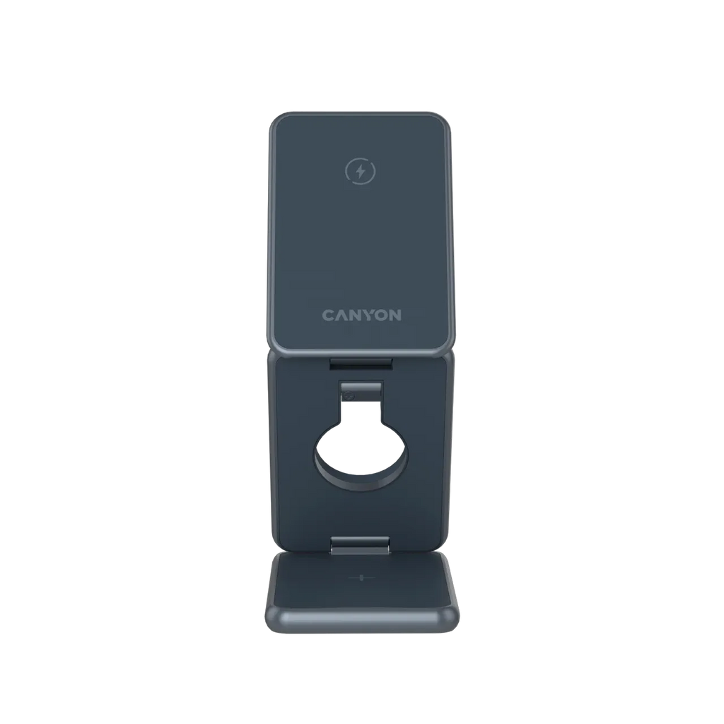Безжично зарядно Canyon Foldable OnCharge 309 15W 3in1 Metal