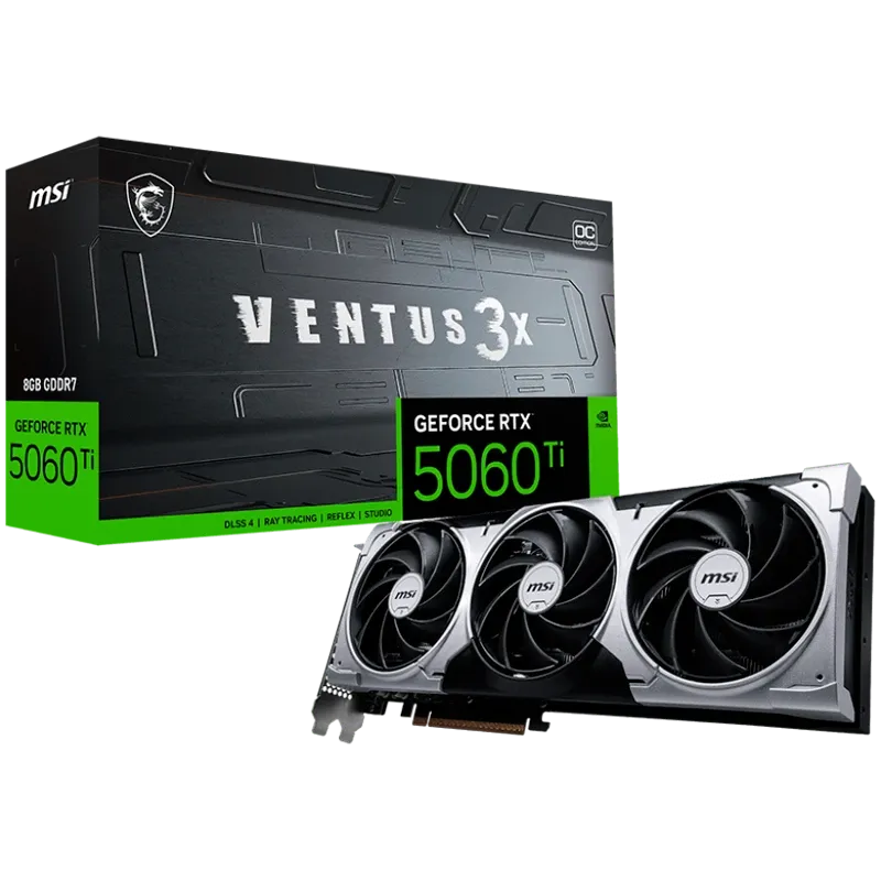 Видео карта MSI Nvidia GeForce RTX 5060 Ti 8G Ventus 3X OC