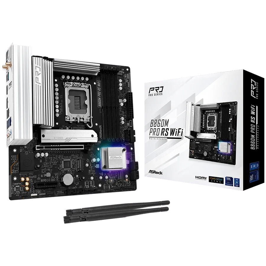 Дънна платка ASRock MB Desktop B860M Pro Rs Wi-fi